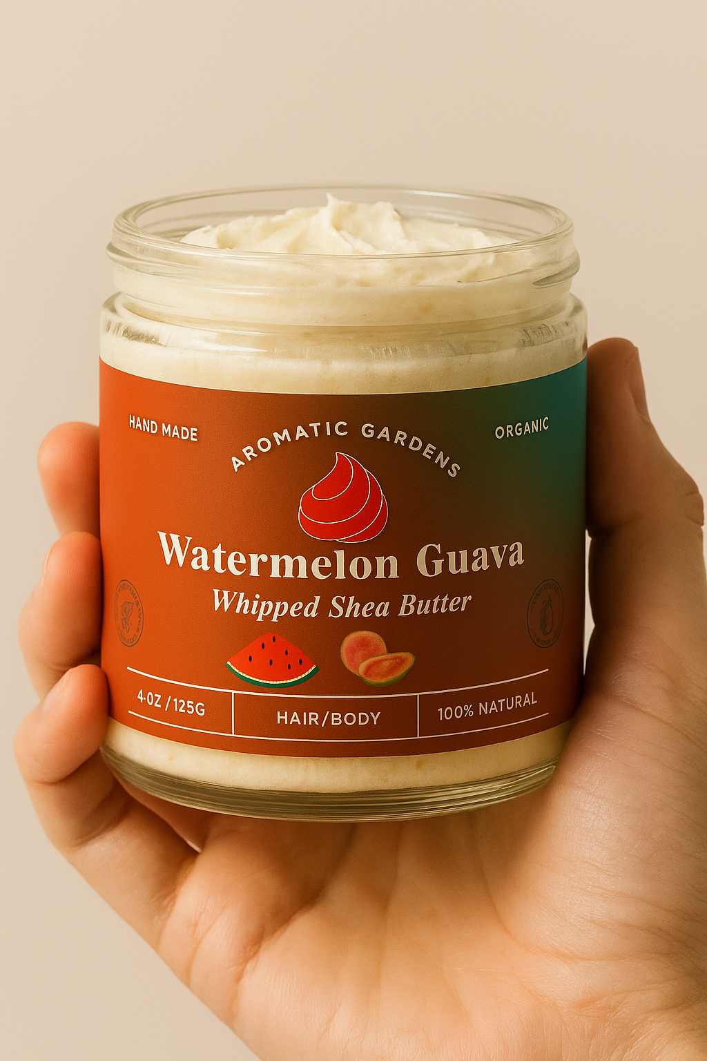 Aromatic Gardens - Watermelon Guava Organic Whipped Shea Butter
