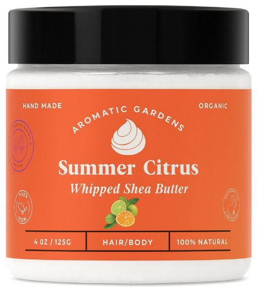 Aromatic Gardens - Summer Citrus Organic Whipped Shea Butter