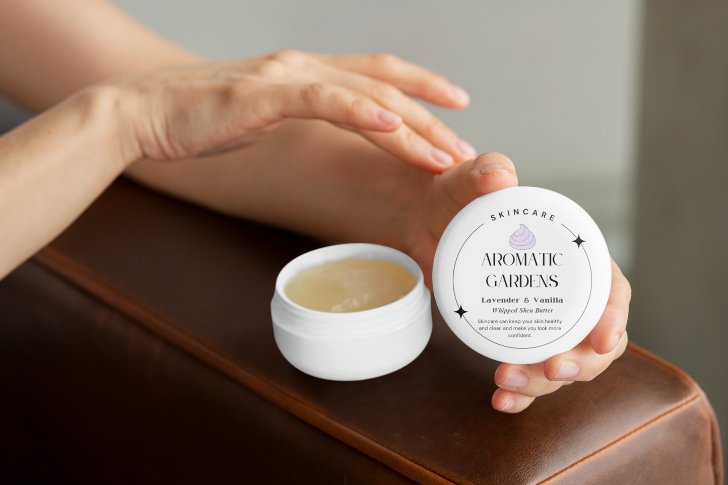 Aromatic Gardens - Lavender & Vanilla Organic Whipped Shea Butter