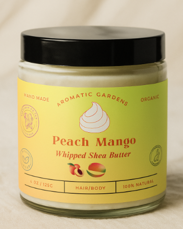 Aromatic Gardens - Peach Mango Organic Whipped Shea Butter