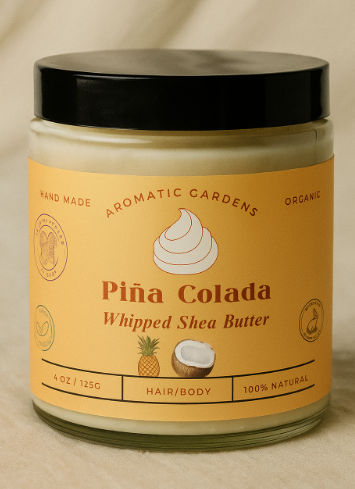 Aromatic Gardens - Pina Colada Organic Whipped Shea Butter
