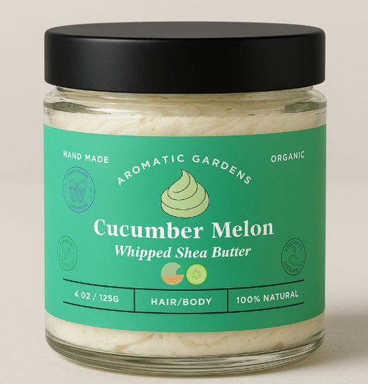 Aromatic Gardens - Cucumber Melon Organic Whipped Shea Butter