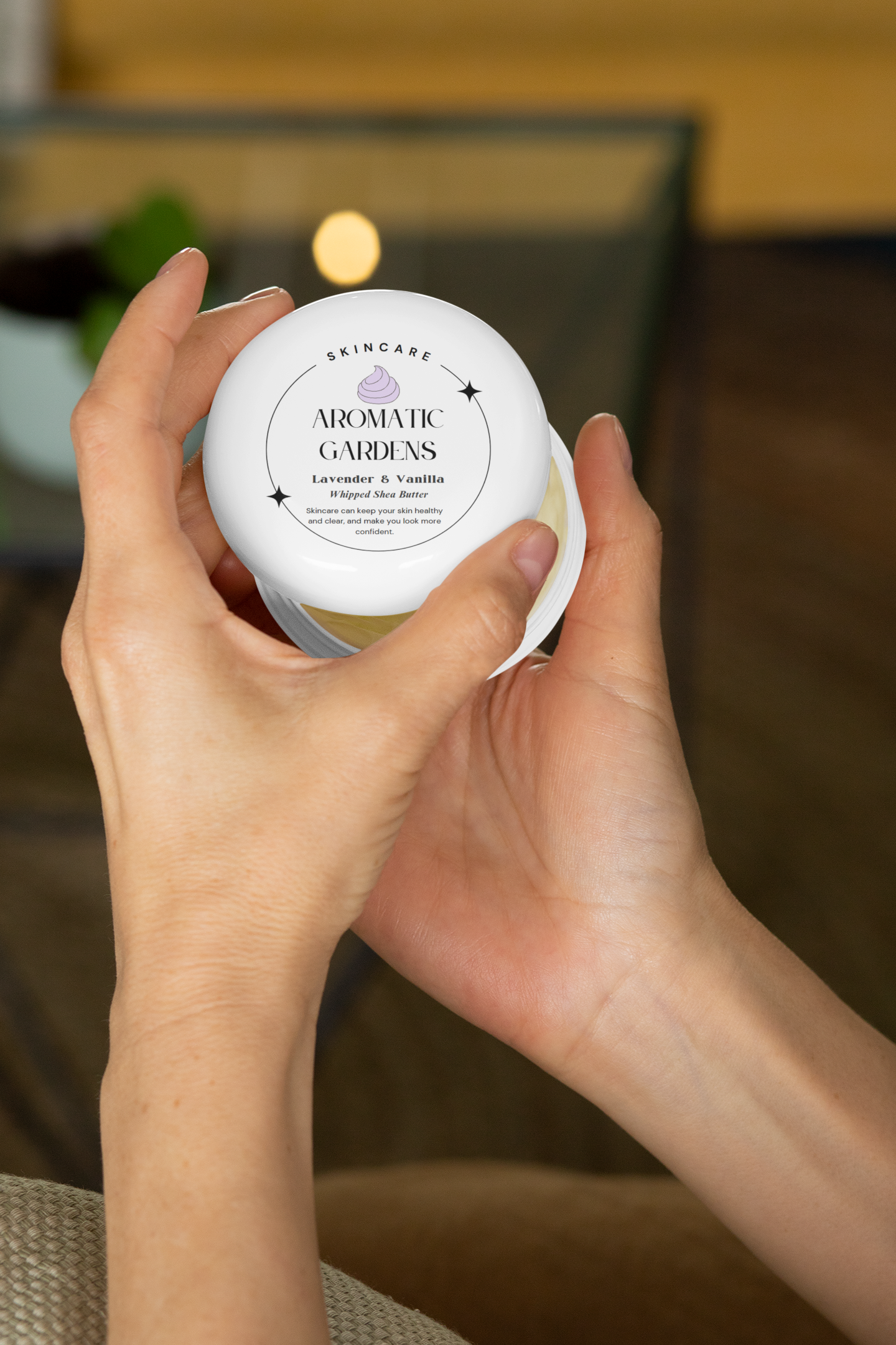 Aromatic Gardens - Lavender & Vanilla Organic Whipped Shea Butter